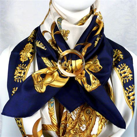 hermes french horn scarf|real Hermes scarf.